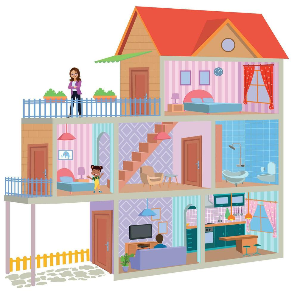 Doll House Clipart