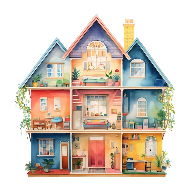 Doll House Clipart