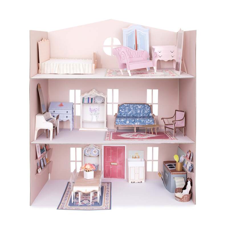 a paper doll house