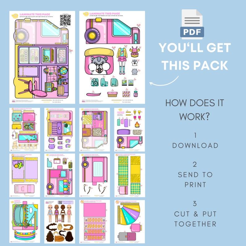 doll house free printable