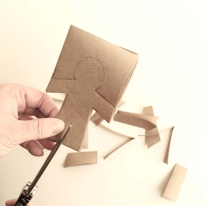 how to make paper doll chain