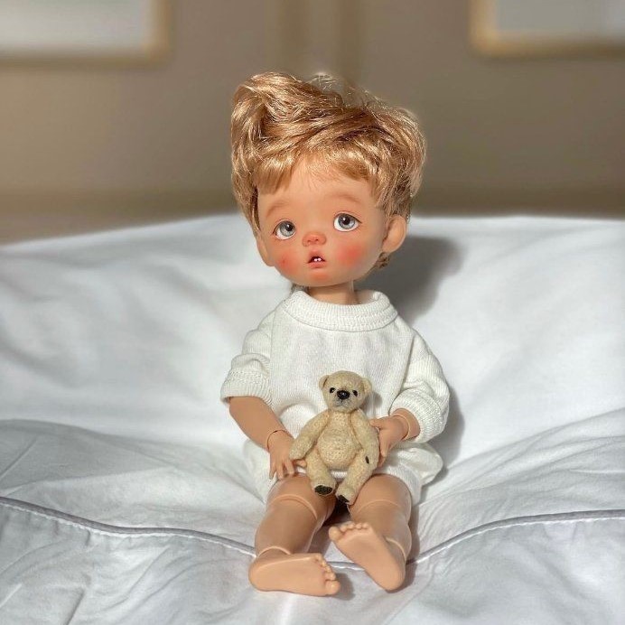 baby doll with hair