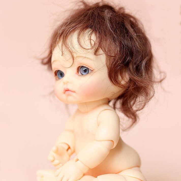 baby doll with hair