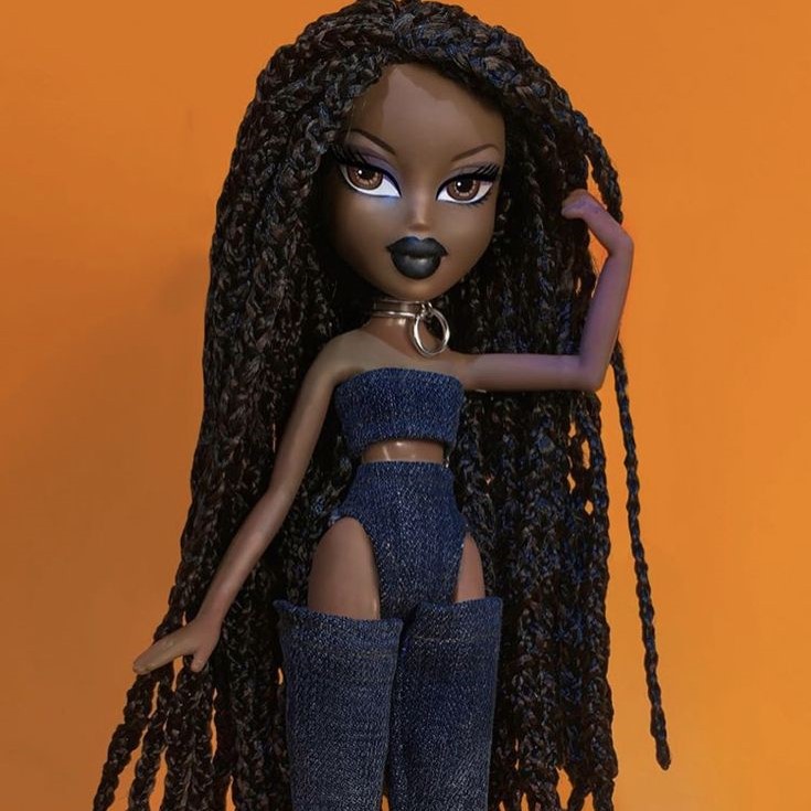 black bratz doll