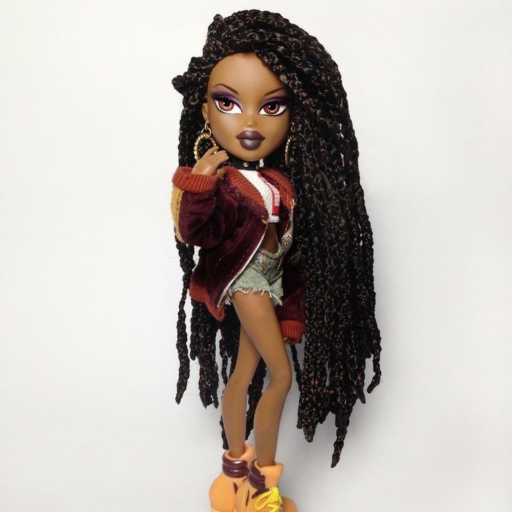 black bratz doll