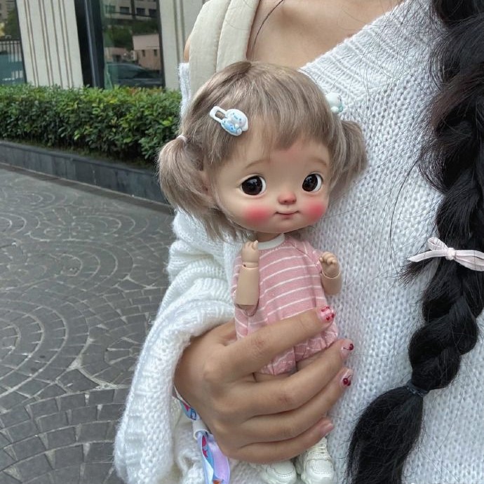 baby doll with hair
