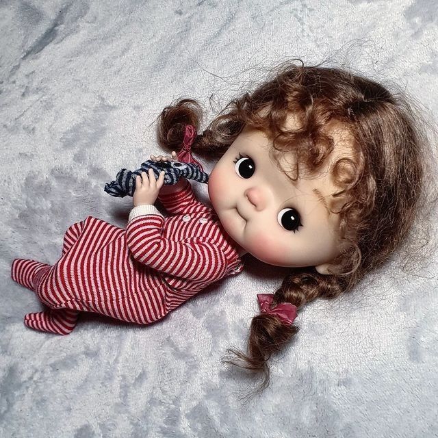 baby doll with hair