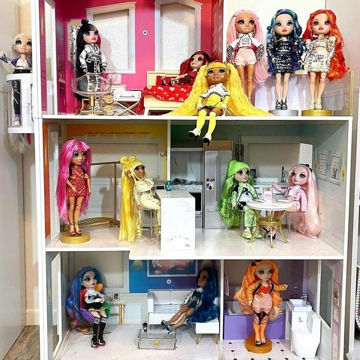 rainbow high doll house