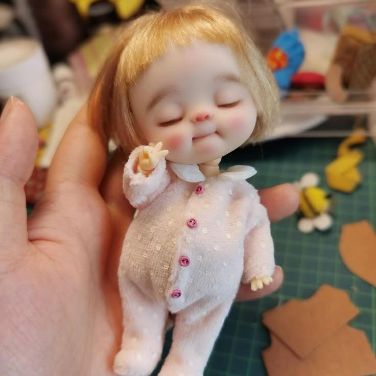 baby doll with hair